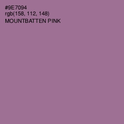 #9E7094 - Mountbatten Pink Color Image