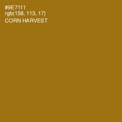#9E7111 - Corn Harvest Color Image