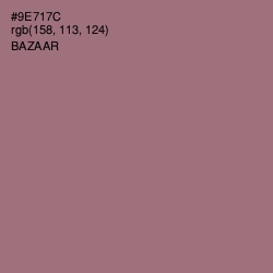 #9E717C - Bazaar Color Image