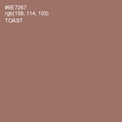 #9E7267 - Toast Color Image