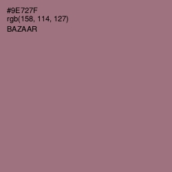 #9E727F - Bazaar Color Image