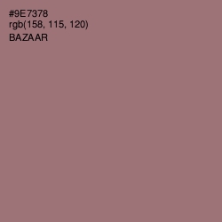 #9E7378 - Bazaar Color Image