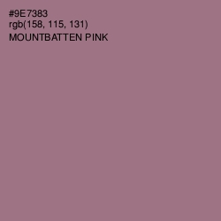 #9E7383 - Mountbatten Pink Color Image