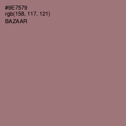 #9E7579 - Bazaar Color Image