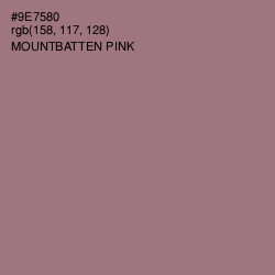 #9E7580 - Mountbatten Pink Color Image