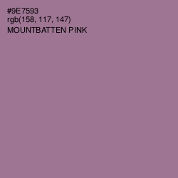 #9E7593 - Mountbatten Pink Color Image