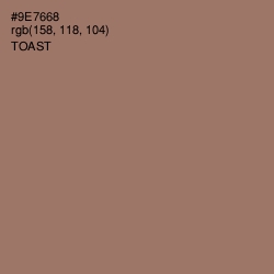 #9E7668 - Toast Color Image