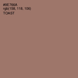 #9E766A - Toast Color Image