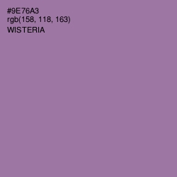 #9E76A3 - Wisteria Color Image