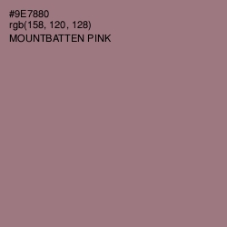 #9E7880 - Mountbatten Pink Color Image