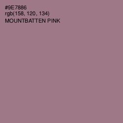 #9E7886 - Mountbatten Pink Color Image