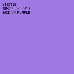 #9E78E3 - Medium Purple Color Image