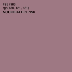 #9E7983 - Mountbatten Pink Color Image