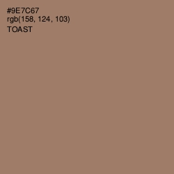 #9E7C67 - Toast Color Image