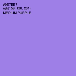 #9E7EE7 - Medium Purple Color Image