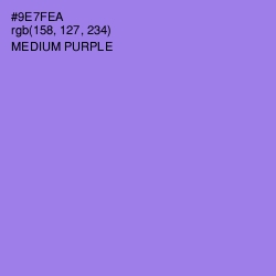 #9E7FEA - Medium Purple Color Image