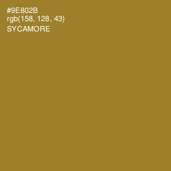 #9E802B - Sycamore Color Image