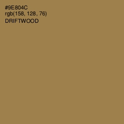 #9E804C - Driftwood Color Image