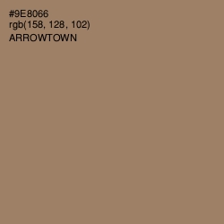 #9E8066 - Arrowtown Color Image