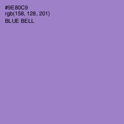 #9E80C9 - Blue Bell Color Image
