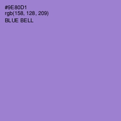#9E80D1 - Blue Bell Color Image