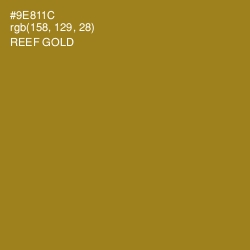 #9E811C - Reef Gold Color Image