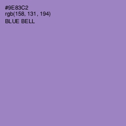 #9E83C2 - Blue Bell Color Image