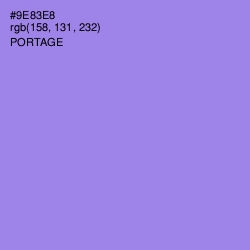 #9E83E8 - Portage Color Image