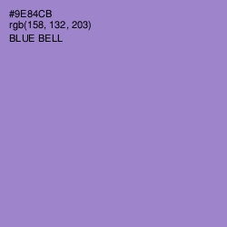 #9E84CB - Blue Bell Color Image