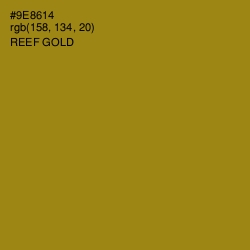 #9E8614 - Reef Gold Color Image