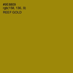 #9E8809 - Reef Gold Color Image