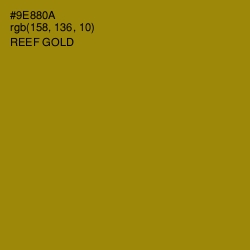 #9E880A - Reef Gold Color Image