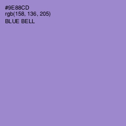 #9E88CD - Blue Bell Color Image