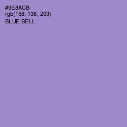 #9E8ACB - Blue Bell Color Image