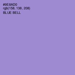 #9E8AD0 - Blue Bell Color Image