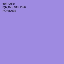 #9E8AE0 - Portage Color Image