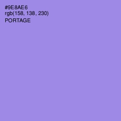 #9E8AE6 - Portage Color Image