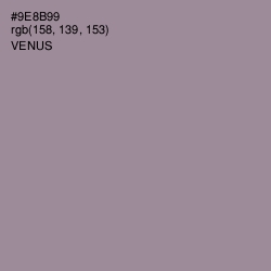 #9E8B99 - Venus Color Image