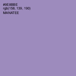 #9E8BBE - Manatee Color Image