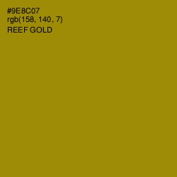 #9E8C07 - Reef Gold Color Image