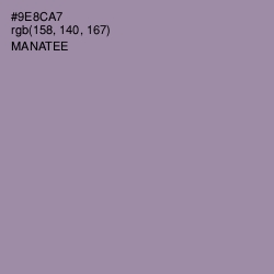 #9E8CA7 - Manatee Color Image