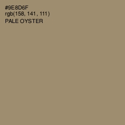 #9E8D6F - Pale Oyster Color Image