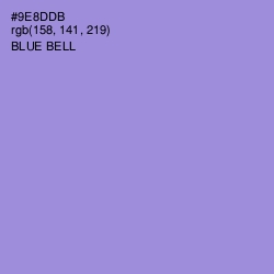 #9E8DDB - Blue Bell Color Image