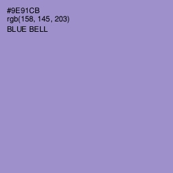 #9E91CB - Blue Bell Color Image