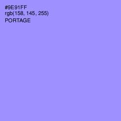 #9E91FF - Portage Color Image