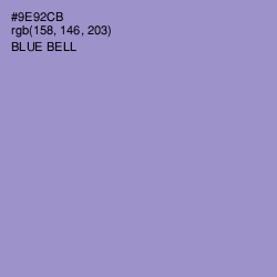 #9E92CB - Blue Bell Color Image