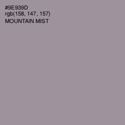 #9E939D - Mountain Mist Color Image