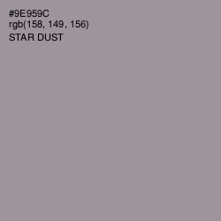 #9E959C - Star Dust Color Image