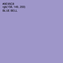 #9E95C8 - Blue Bell Color Image