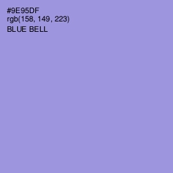 #9E95DF - Blue Bell Color Image
